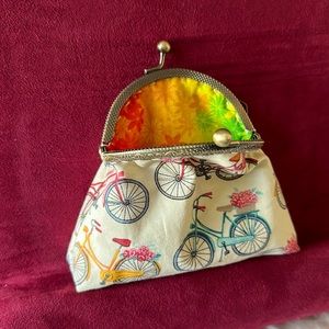 Handmade KISS Clasp Coin and Card Purse